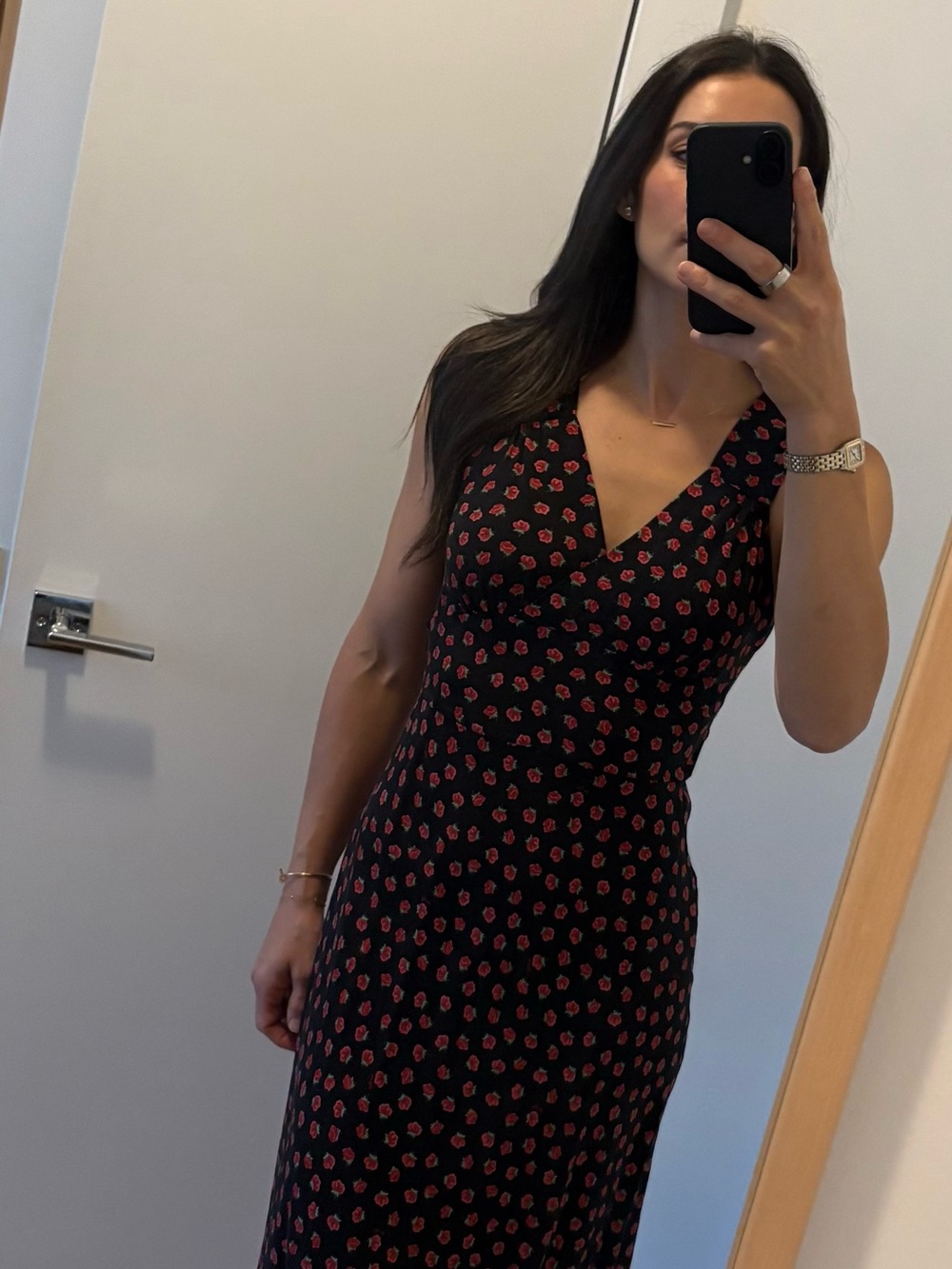 Realisation Par rose midi dress